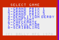 Grand Prix Bally Astrocade US box art